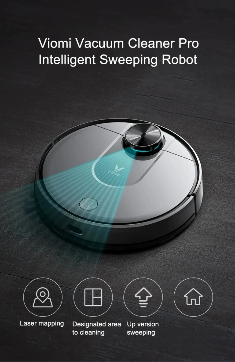 Xiaomi Viomi пылесос Pro глобальная версия автоматическая интеллектуальная подметальная уборка для дома с мощным всасыванием