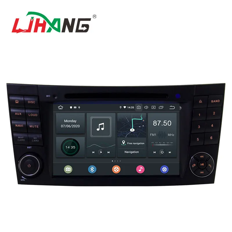 LJHANG 2 Din Android 10 Автомобильный мультимедийный плеер для Mercedes Benz E Class W211 E300 CLK W209 CLS W219