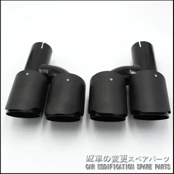 

Car exhaust pipe H Model A.K Carbon Exhausts Dual End Tips for BMW BENZ AUDI VW Exhaust Dual Muffler Pipes Tail Tips