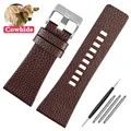 Brown silver buckle