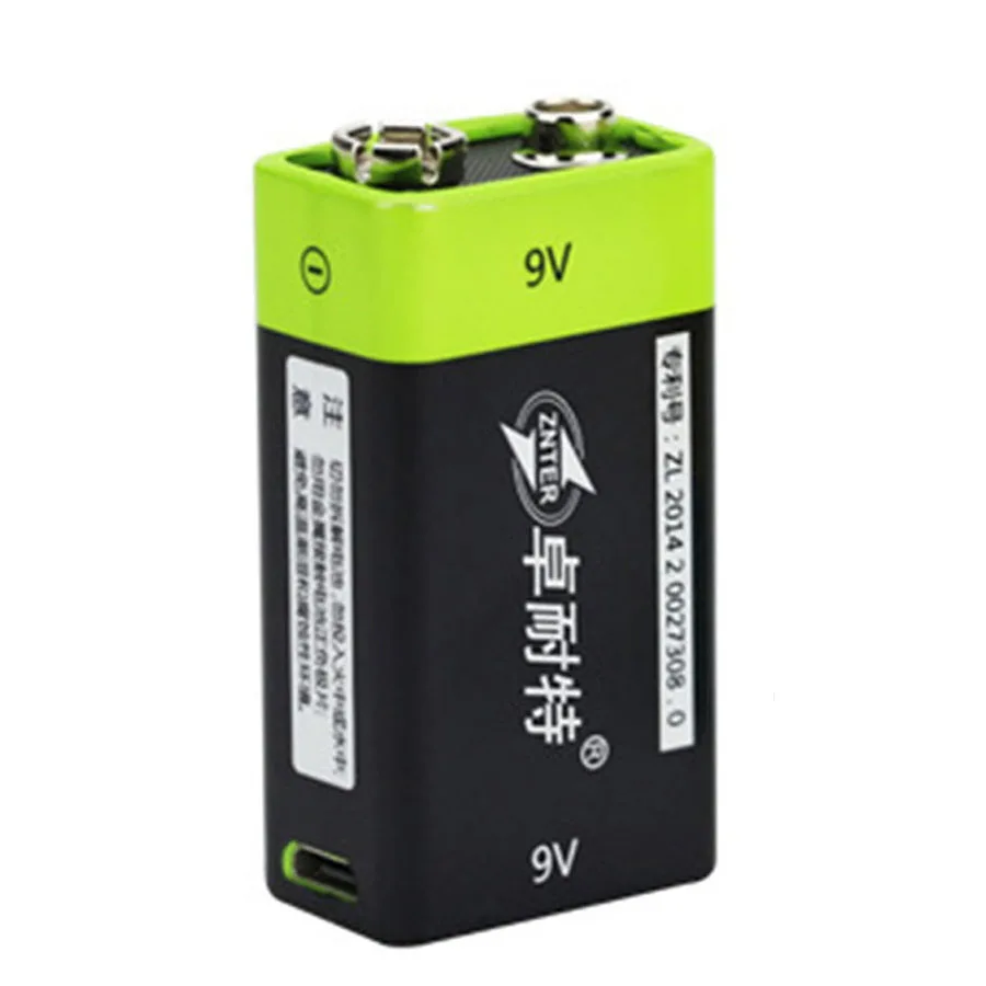 

JRGK S19 9V 400mAh USB Rechargeable RC Battery For microphone 9V Lipo Battery 3.6Wh