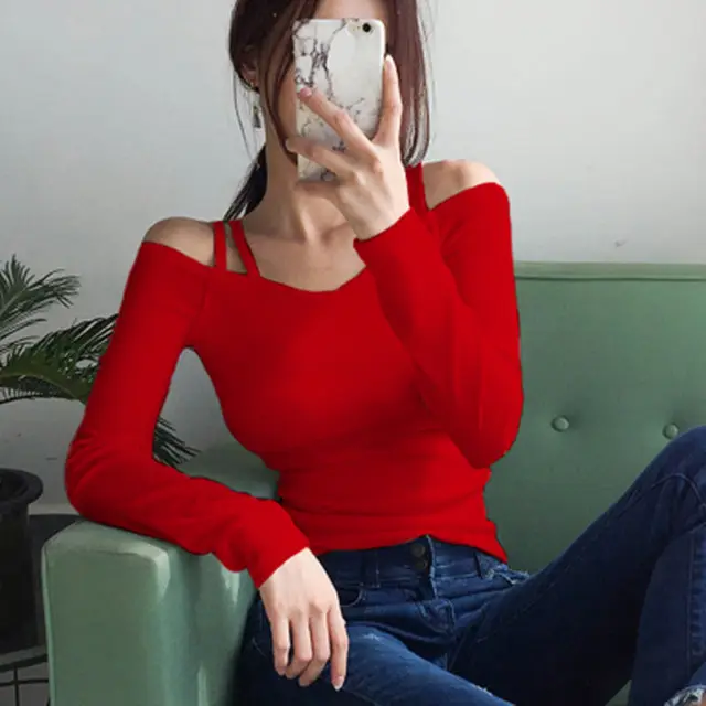 2021 Sexy Women Dance Shirt Tops Yellow Ballroom Modern Salsa Tango Samba Latin Training Shirts Sling Female Adult Dancewear Top red long sleeve