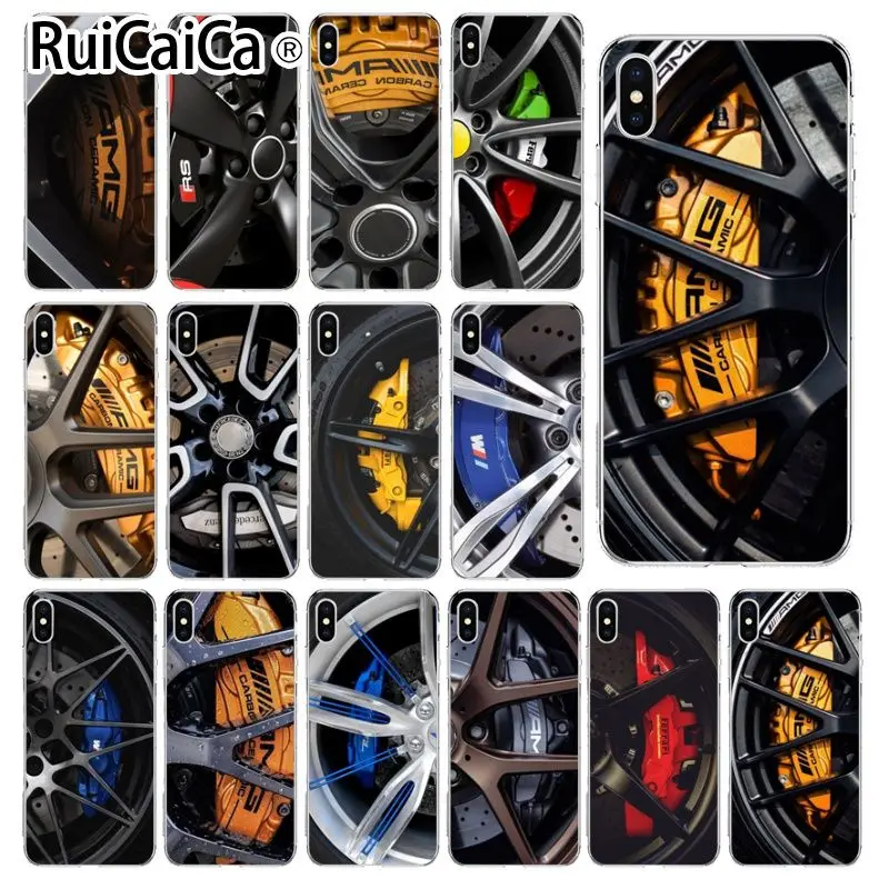 Ruicaica Новый Автоспорт AMG Tire TPU Мягкий силиконовый чехол для телефона iPhone X XS MAX 6 6S 7