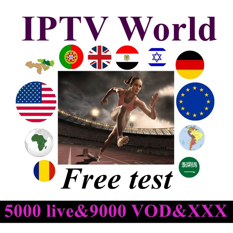 Арабский Европа голландский Brasil США IPTV подписка 5000 live 9000 VOD 600+ XXX Великобритания французская Европа немецкий