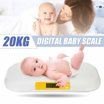 

ABS Electronic Digital Baby Pet Scale Hd Lcd Display Measure Tool Infant Baby Pet Body Weighing Accurately 0.02-20Kg Newest