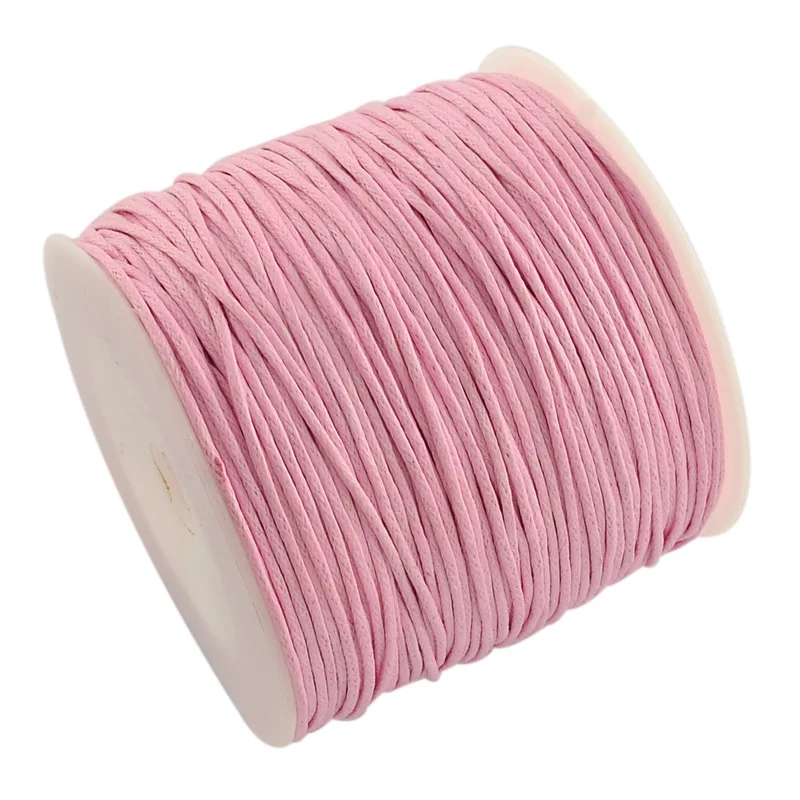

1mm 100yards/roll 21 Colors Waxed Cotton Thread Cords for Jewellery Making, Knotds Making.Beadwork Findings Accessory Material