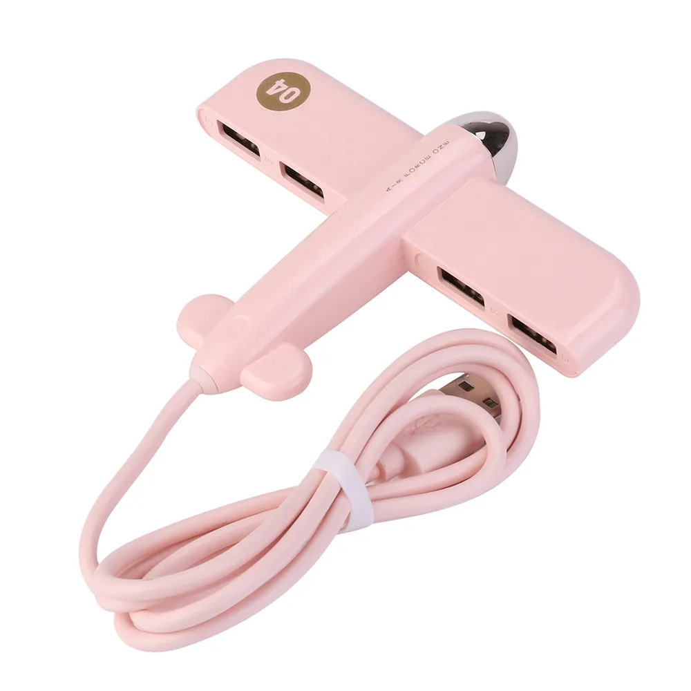 Концентратор USB 2,0 Micro USB 2,0 концентратор разделитель АБС расширения StationDesktop ПК ноутбук адаптер переменного тока высокое Скорость 4-Порты и разъёмы совместим с Mac OS