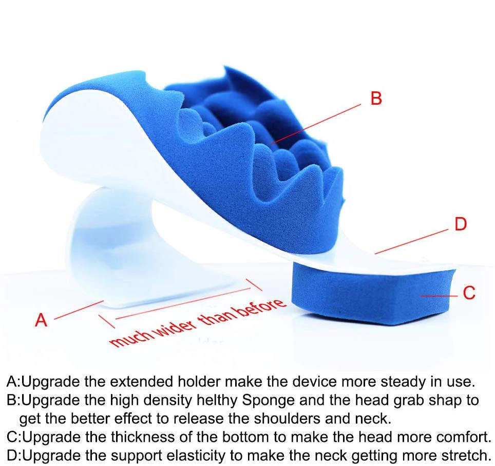 Расслабитель шеи и плеч облегчение боли в шее Массажная Тяговая подушка для облегчения боли и выравнивания шейного отдела позвоночника