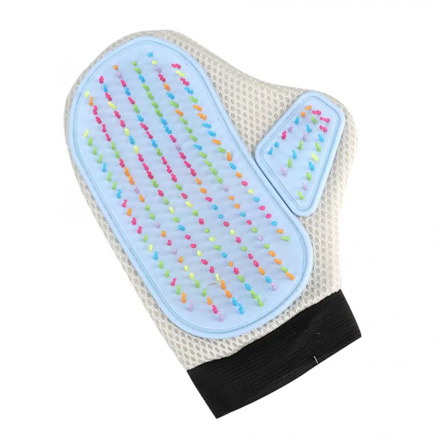 Триммер для стрижки волос, щетка перчатка для домашних животных очистки массаж Уход за лошадьми гребень пальца Поставки чистки кошек щетка для волос перчатки для кошек и собак