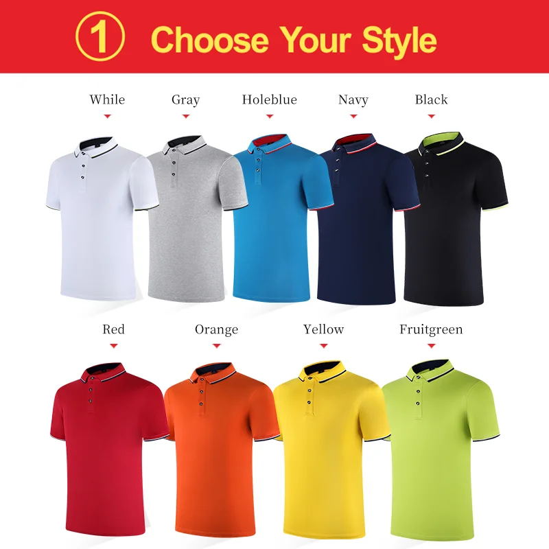 Goede Yotee 2019 Custom Uniform Bedrijf Groep Team Polo Shirt Mannen Print Foto Logo Kleur Korte Mouw Polo Homme Vrouwen en Mannen Custom