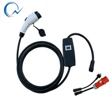 32A портативное зарядное устройство EVSE с адаптером J1772 type1 с синим CEE IP55 портативное автомобильное зарядное устройство EV для Toyota Nissan Ia Eletcirc Van