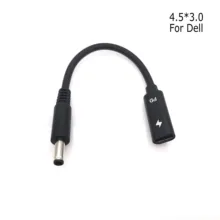 USB 3,1 type C USB-C-DC 20 в 4,5 3,0 мм для Dell разъем питания PD эмулятор триггер зарядный кабель для ноутбука 15 см