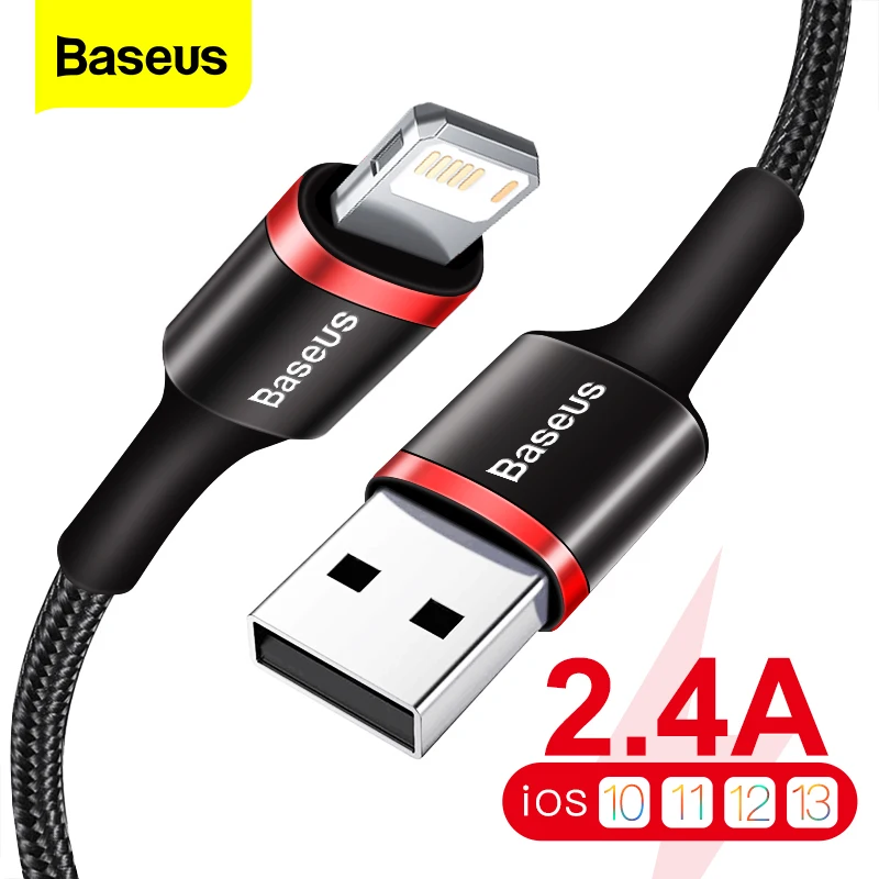 USB кабель Baseus для iPhone 12 11 Pro XS Max X XR 8 7 6 6s Plus 5s SE 3 м|Кабели мобильных телефонов| |