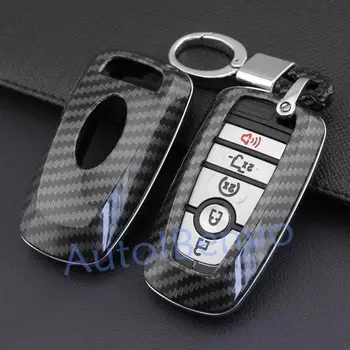 

Carbon Fiber 2018-2019 New Smart Car Key Protect Shell For Ford F-150 Edge Ecosport Explorer Mustang Ranger Keychain Cover
