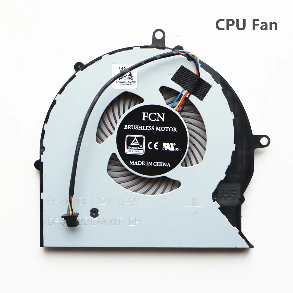 Ноутбук охлаждающий вентилятор для ASUS FX63V FX63VM FZ63VM FX63VM7300 FX63VM7700 Процессор Вентилятор охлаждения