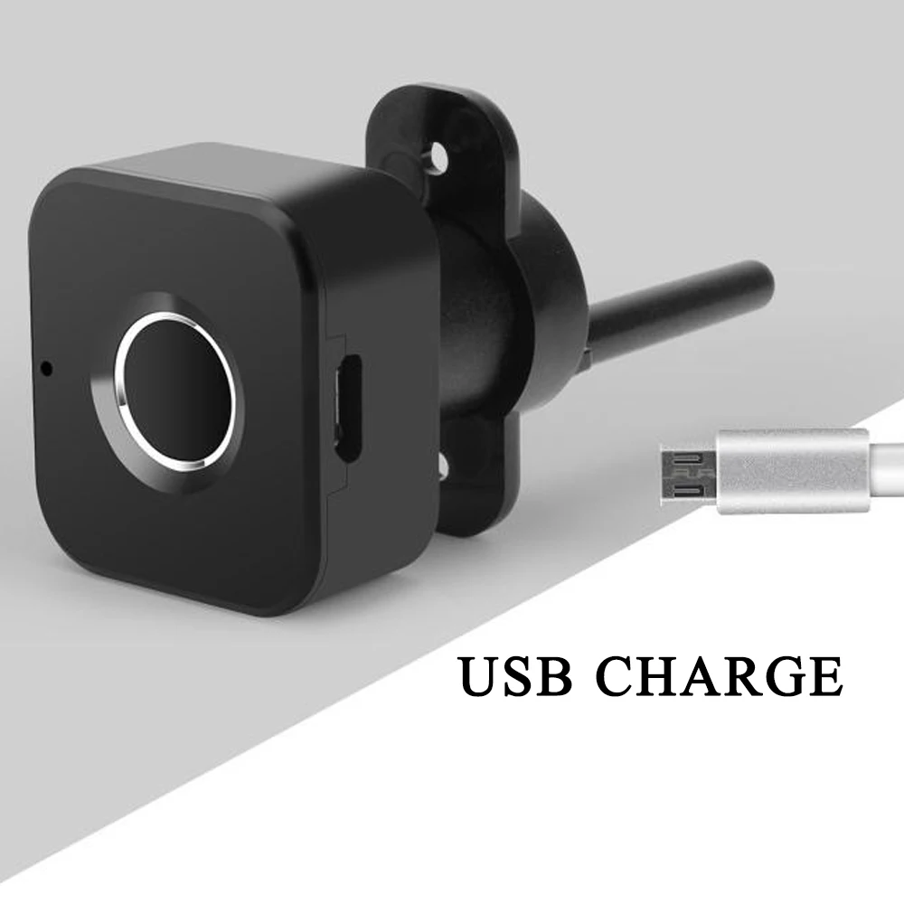 USB зарядка отпечатков пальцев замок Противоугонный легко установить электронный шкаф домашний безопасный ABS Мини ящик без ключа умный SmartLock