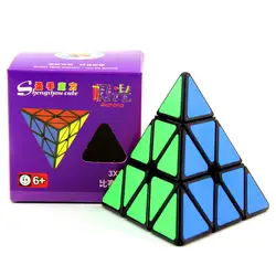 ShengShou JiGuang 3x3x3 Пирамида Профессиональный безопасный ABS стикер волшебный куб ультра-Гладкий 3x3 кубар-Рубик на скорость детские игрушки