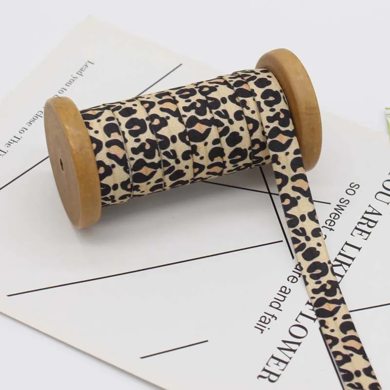 2Yards Leopard Printed Elastic Webbing DIY Sewing Craft Band Hemming Belt For Pants Lace Hat Decoration | Дом и сад
