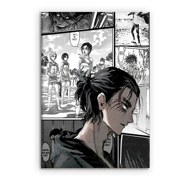 Room Decoration Anime Attack Titan  Attack Titan Manga Panels Wall -  Posters Prints - Aliexpress