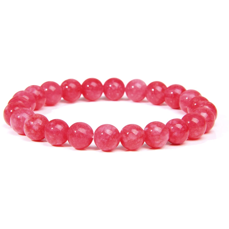 Pink Bracelet Natural Stone Bracelets Women Quartzs Agat Angelite Cat eye Bracelet Rhodochrosite Stone Bangles Jewelry Amethysts 