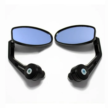

Motorcycle 7/8" Handlebar End Rearview Side Mirrors Moto Rearview Mirror Side View Mirrors For Chopper Bobber Cafe Racer ATV Hot