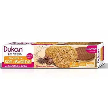 

Dukan - Chocolate Oat Bran Biscuits With Chia Seeds