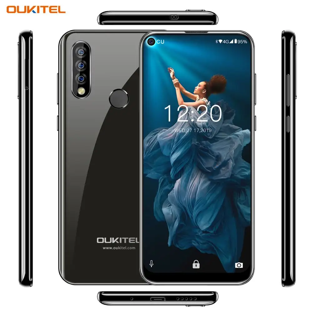 OUKITEL C17 PRO C17PRO 6,35 "Android 9,0 мобильный телефон MTK6763 OCTA Core Dual Core 4G сим-карты смартфон 3900 мА/ч, 5V2A Quick Charge