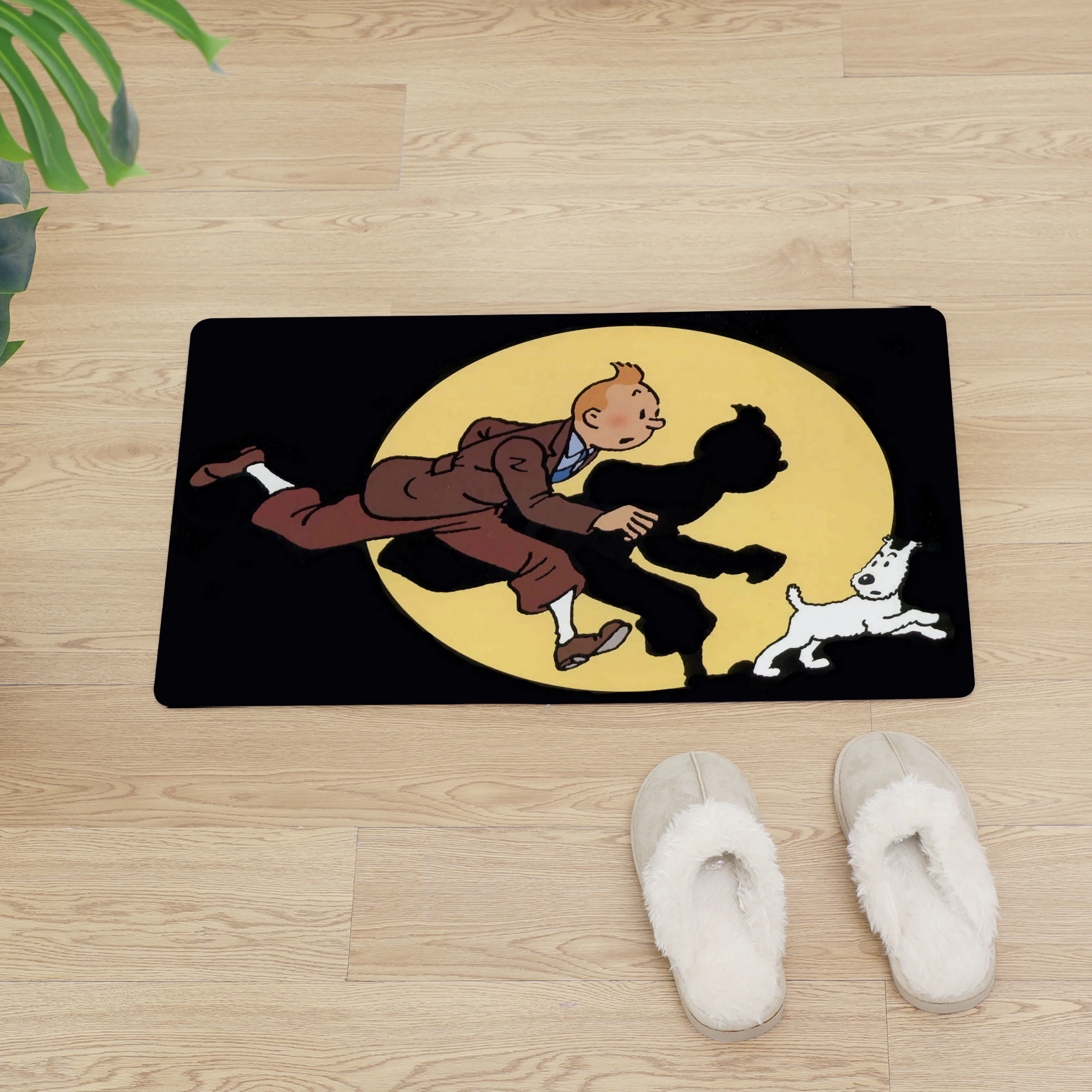 Tintin Adventure входная дверь коврик кухонный Коврик для пола Придверный коврик для улицы нескользящий ПВХ мягкая кожа входной ковер кухонный ковер