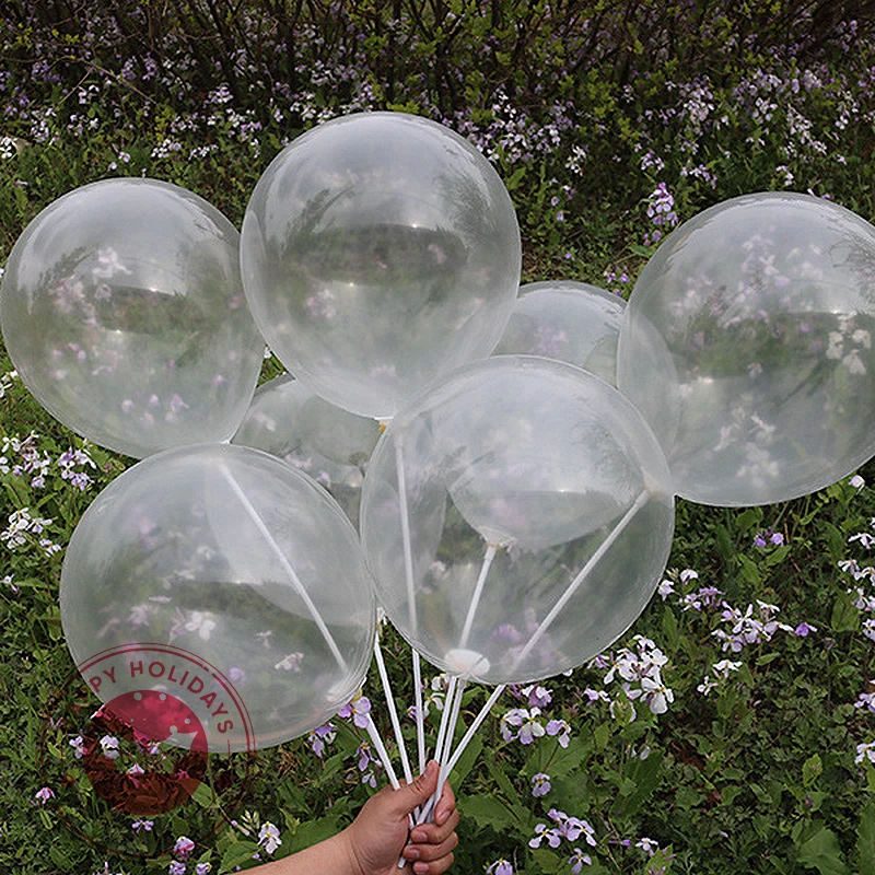 

5/10/1/18/36inch Thickened Round Transparent Latex Balloons Birthday Decoration Wedding Arrangement Baby Shower Globos Kids Toys