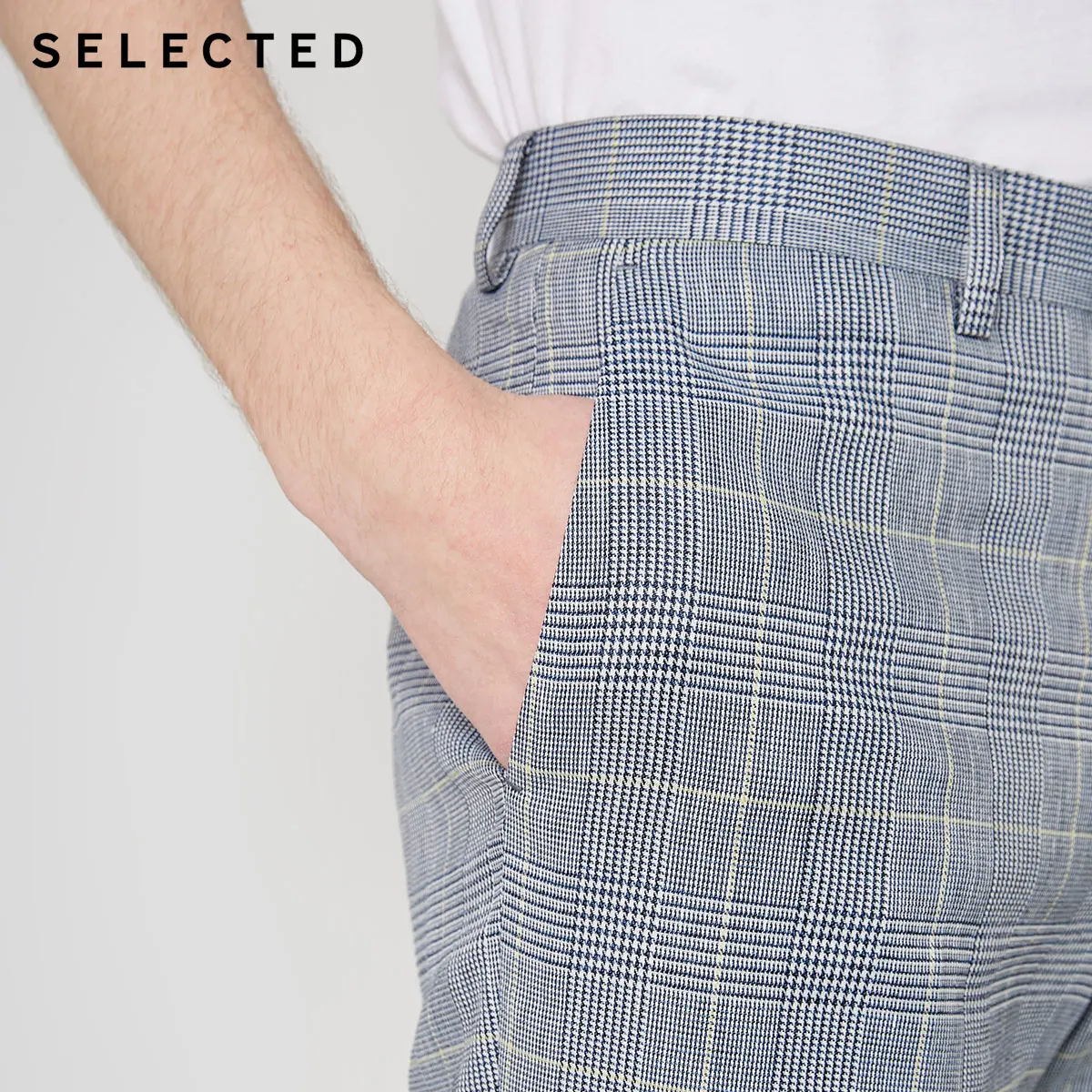 Tanie Wybrane Slim Fit pościel mieszania w różnych kolorach garnitur w kratę spodnie S | 419218509