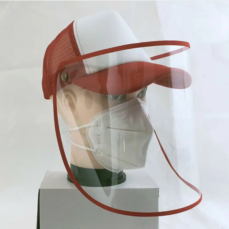 

Unisex Detachable Anti-spitting Face Protective Work Hat Cover Outdoor Baseball Cap Hot Pure Color Fog Dust Splash-proof Hat