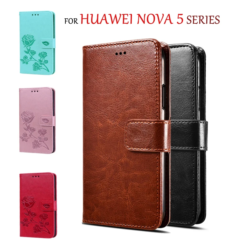 Чехол-книжка из искусственной кожи для Huawei nova 5 5i 5T 5z | Мобильные телефоны и