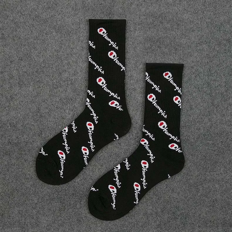 5 1 пара модные мужские носки скейтбордиста хип-хоп хлопок Sox дышащие Meias Calcetines письмо Harajuku крутые спортивные носки унисекс - Цвет: 5