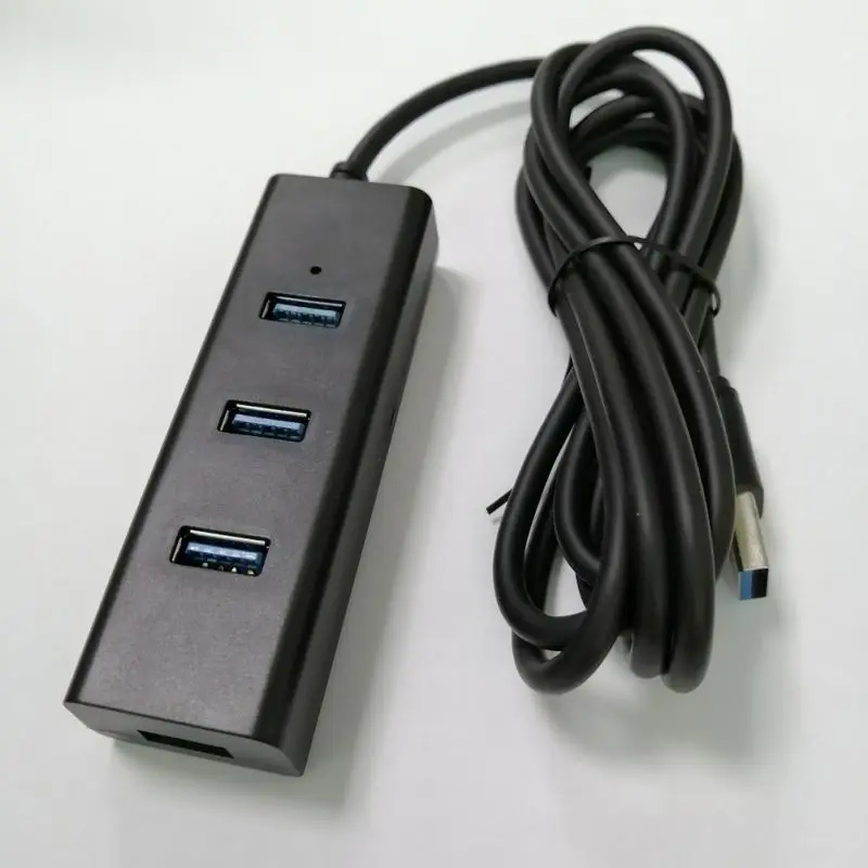 Высокотемпературный Пластик ABS 4 порта USB 3,0 концентратор, скорость передачи портативный концентратор данных, совместимый с устройствами USB A