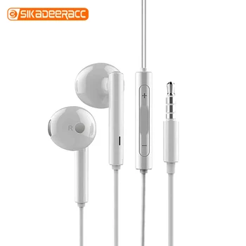

Earphone Sport In Ear Wire Control Headset Music Bass Gaming Stereo Sound Earbuds 3.5mm HD Call Mic Noise Reduction For Huawei