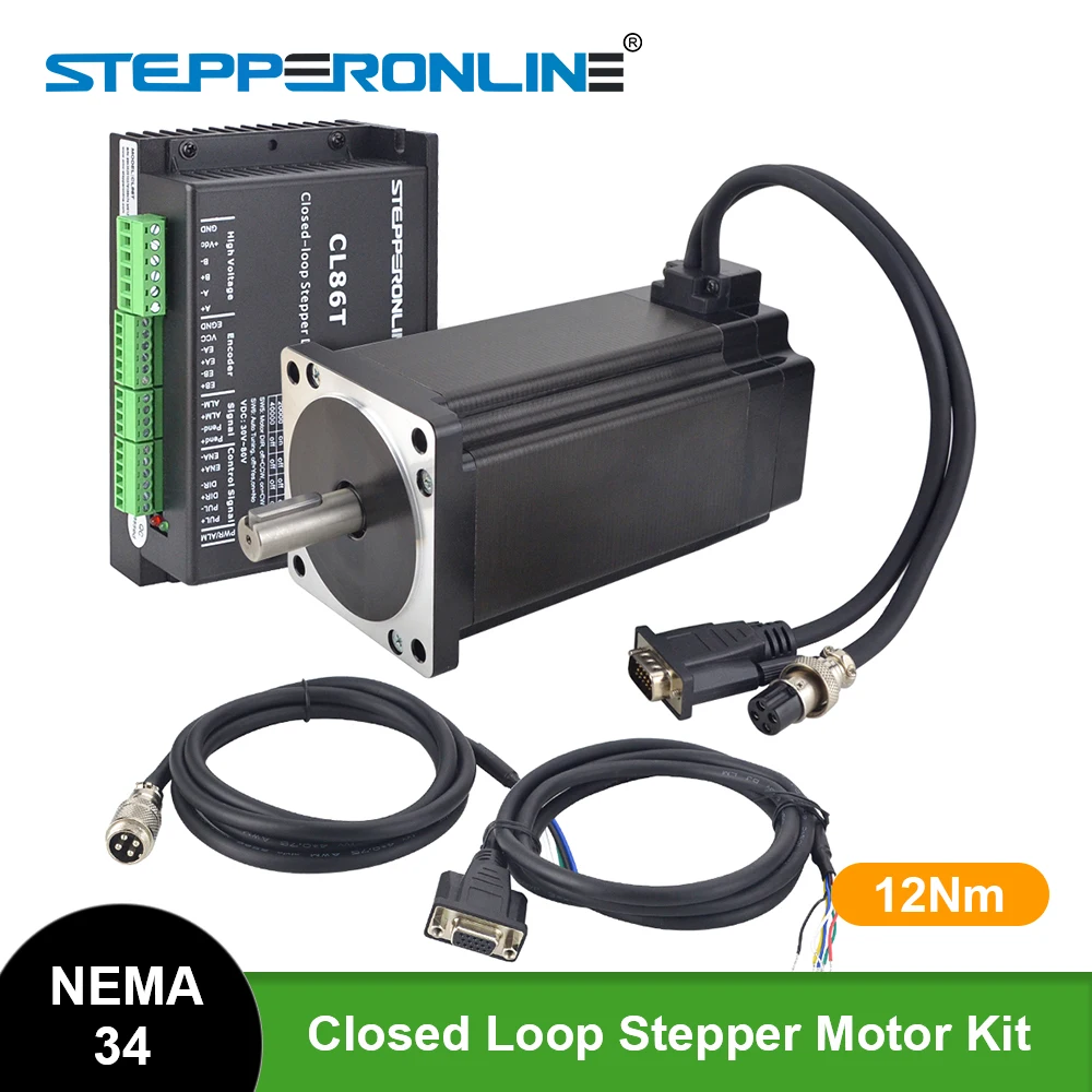 High-Speed-Leistung 12NM Closed Loop Schrittmotor Nema34 Schrittmotor Drive Kit 