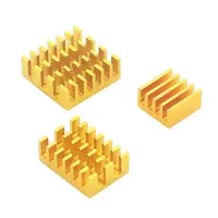 3pcs סט 3pcs / סט אלומיניום Heatsink רדיאטור למעבד קיט עם דבק עבור פטל Pi 4B (5)