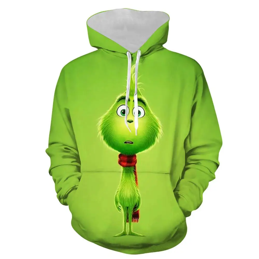 9 Аниме The Grinch худи на молнии для косплея мужской и wo мужской повседневный спортивный свитер Новогодняя одежда 3D печать бренд - Цвет: 9