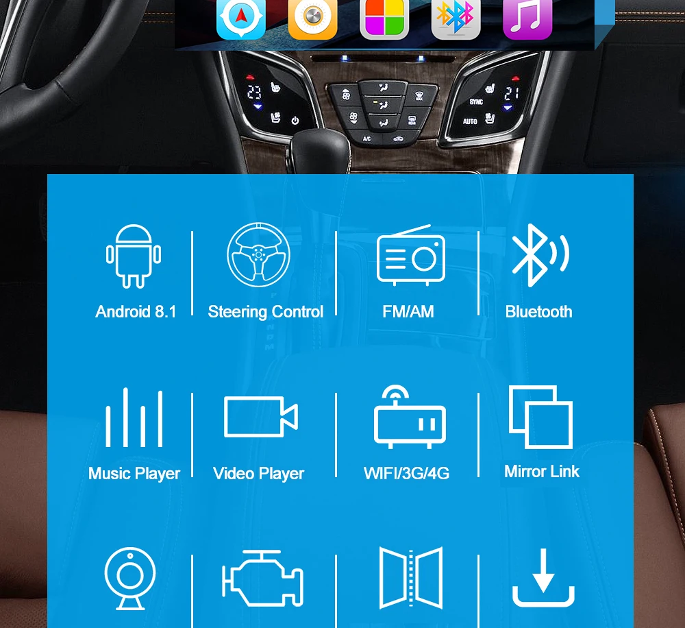 EKIY 9 ''/10,1'' ips Android 9,0 универсальное 2 Din автомобильное радио gps Navi Ca мультимедийный плеер Wifi Авто Стерео Аудио Видео dvd-плеер
