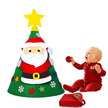 

Felt Christmas Tree DIY Toys Home Decorations Christmas Ornament Gift for Kids HYD88