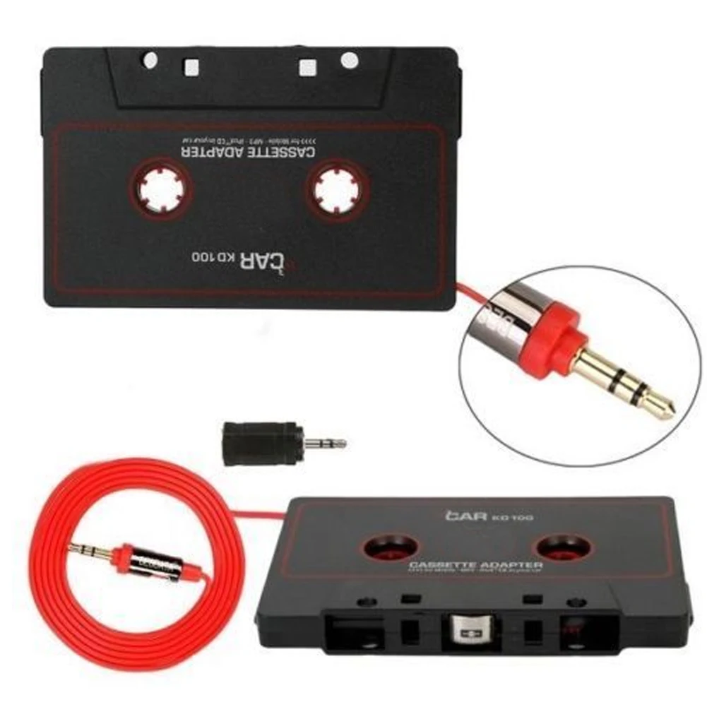 Портативный Аудио для телефона Aux 3,5 мм конвертер стерео пластик CD плеер MP3 универсальный автомобильный Кассетный адаптер
