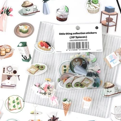 Autocollant décoratif de la série Collection, étiquette en PET de Style coréen, papeterie de décoration pour journal intime, Scrapbook planificateur, artisanat, DIY bricolage, 40 pièces/sac 