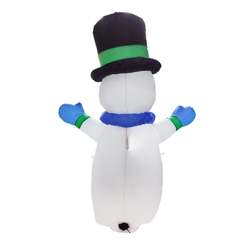 1,2 м Светодиодный Надувные игрушки в виде снеговика, светодиодный свет, рождественские, карнавальные, зимние, вечерние, реквизиты, уличные украшения для двора