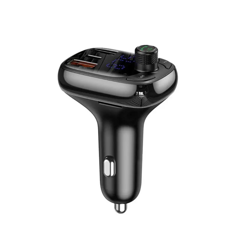 12-24 В fm-передатчик Bluetooth 5,0 Quick Charge 4,0 автомобильное зарядное устройство для мобильного телефона lcd Handsfree автомобильный комплект аудио mp3-плеер Dual US