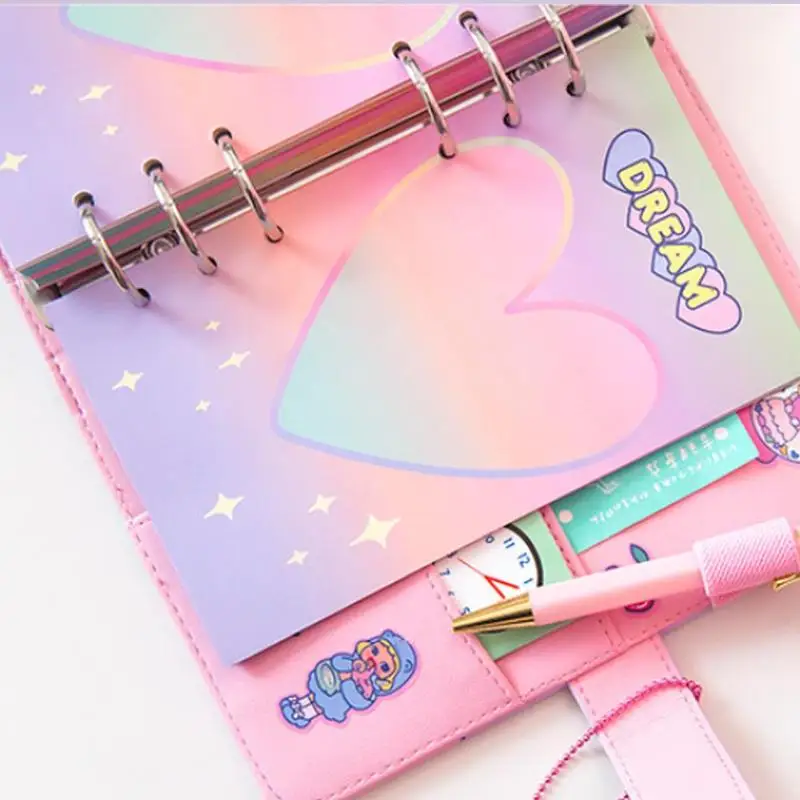 Kawaii Diy Binder notebook A6 корейский дневник на спирали планировщик записная книжка путешественники журнал Sketcbook для девочек Fichario Органайзер T9F3
