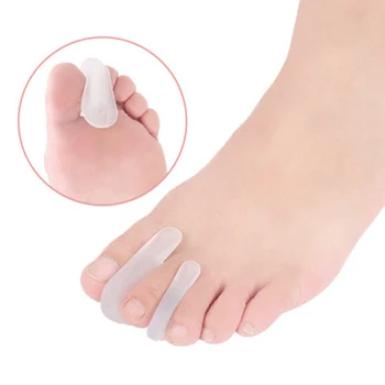 

5 pairs Silicone Toe Corrector Gel Protector Toe Finger Separator Hallux Valgus Pedicure Tools Foot Care Corrector For Toes
