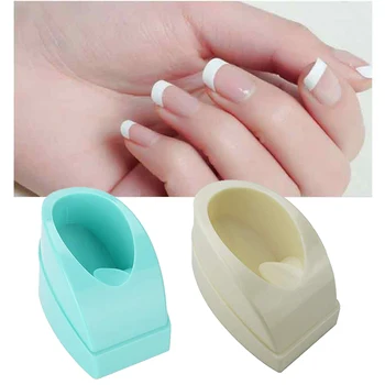 

1Pc Plastic Nail Tips Guide Mold Dip Nail Powder Container Line Maker Mold Tool Manicure Nail Art Tools