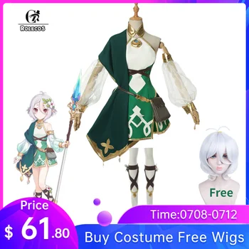 

ROLECOS Anime Princess Connect Re:Dive Cosplay Costumes Natsume Kokkoro Cosplay Costume Women Dresses With Bag Full Set