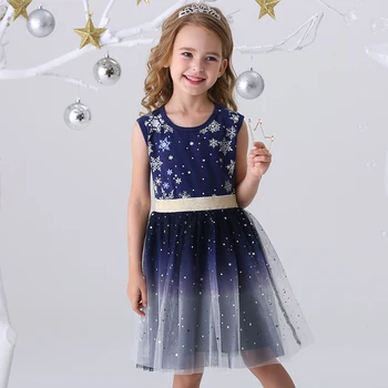 DXTON Girls Clothes 2020 New Summer Princess Dresses Flying Sleeve Kids Dress Unicorn Party Girls Dresses Children Clothing 3-8Y 2