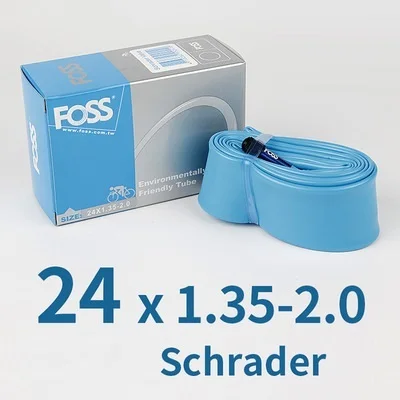 FOSS Bicycle Inner Tube 16/18/20/24/26/27.5/29 Inch 700C Tube Road Bicycle MTB Mountain / Folding Bike TPE Rubber Tube Taiwan - Color: 24x1.35-2.0 AV